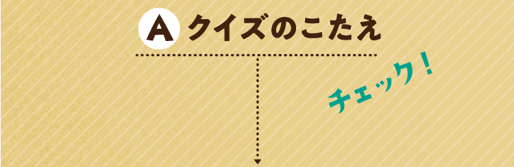 クイズのこたえをチェック！