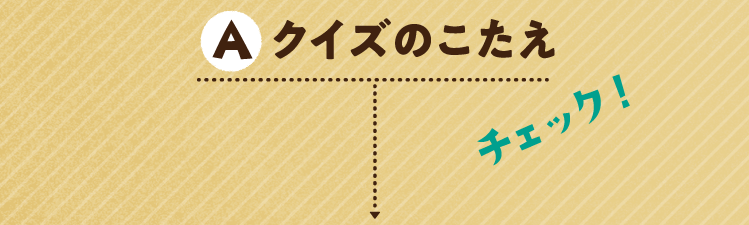 クイズのこたえをチェック！