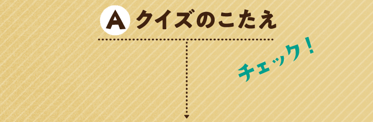 クイズのこたえをチェック！