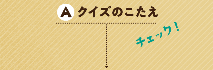 クイズのこたえをチェック！