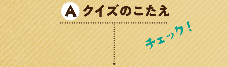 クイズのこたえをチェック！