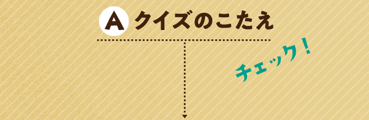 クイズのこたえをチェック！